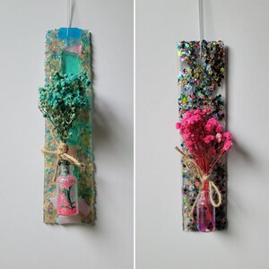 Dried Flower Suncatchers